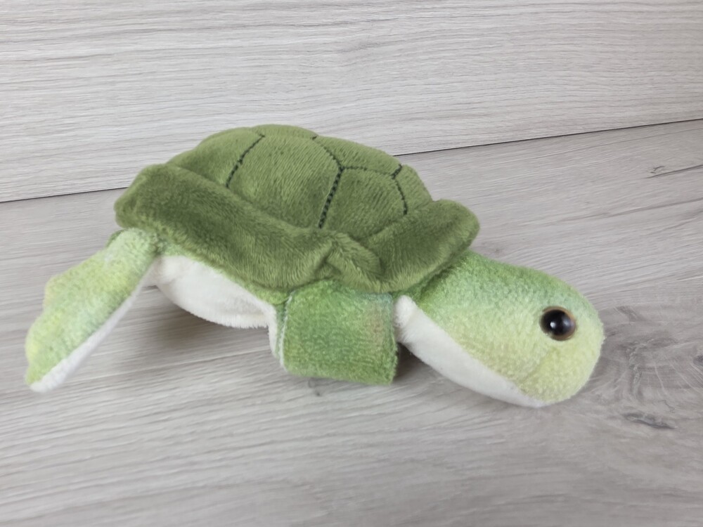 Petting Zoo Plush Turtle 9" Coastal Green Wrist Snap Bracelet SU59